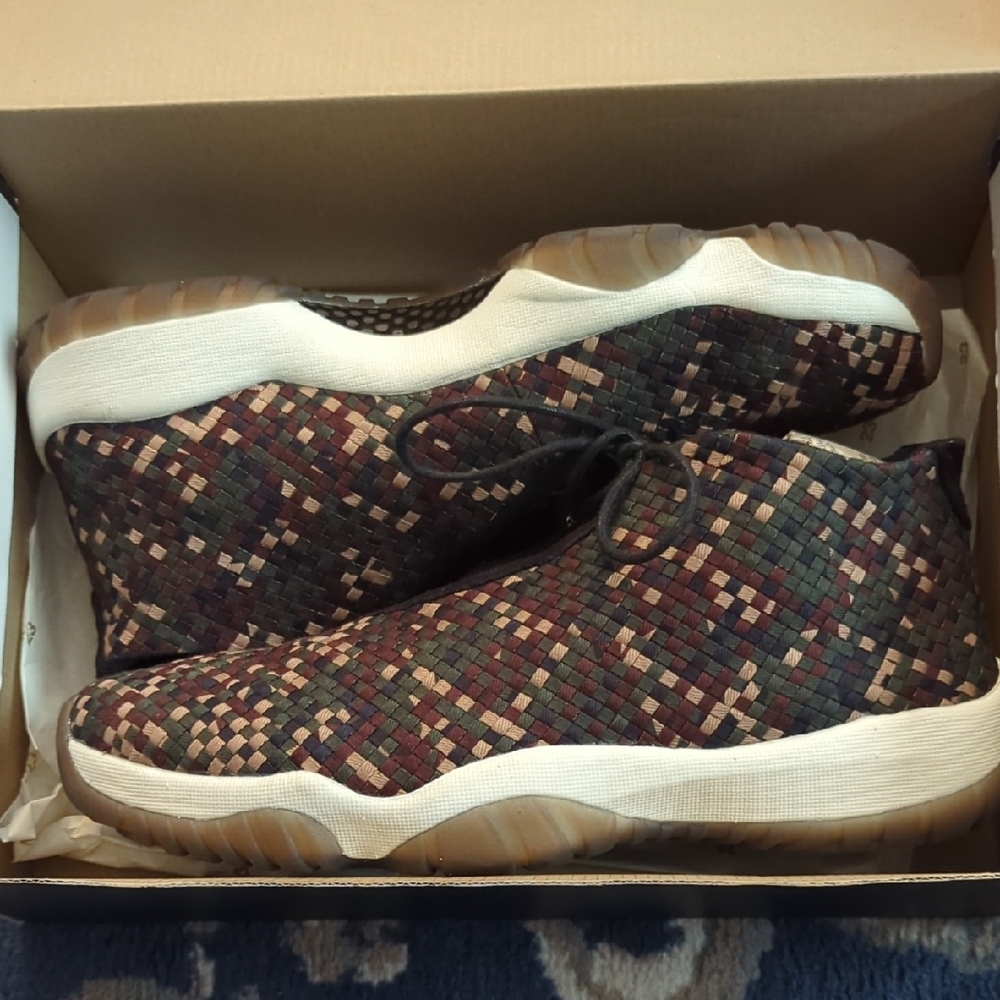 Multicolor Woven High-Top Sneakers